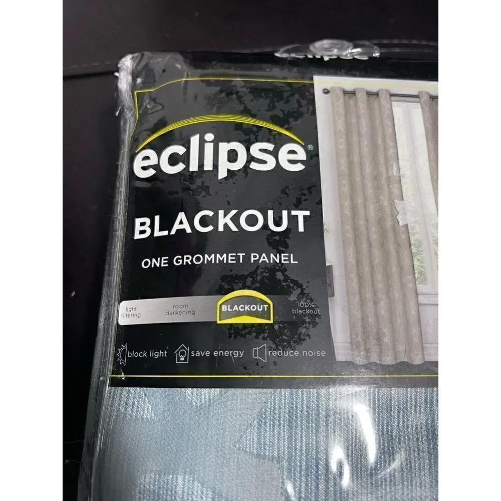 NEW!! Eclipse Hazel Geo Harbor Blackout Grommet Curtain Panel Geometric